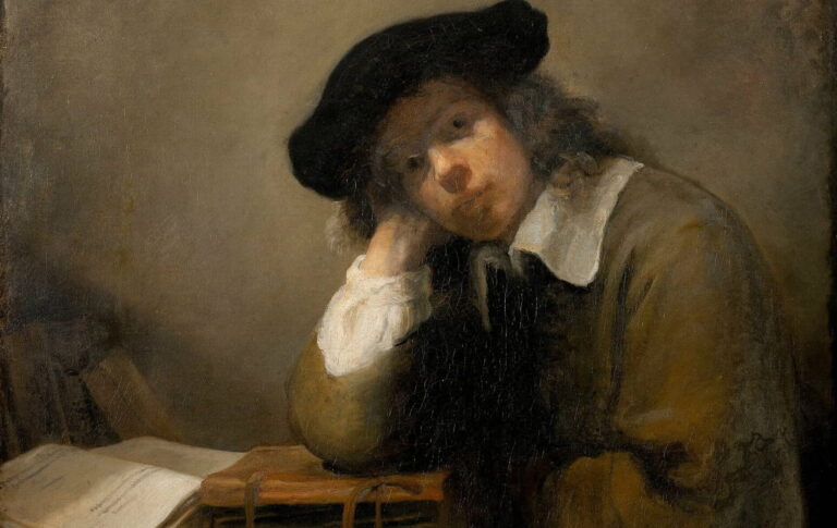 Fabritius-Stockholm, Giovane studente alla scrivania. 1642-43, Stockolm, Nationalmuseum